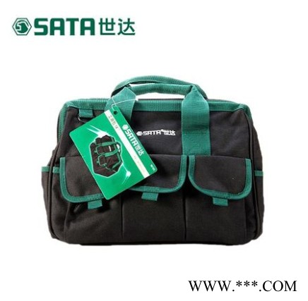 Sata/世达 95183加厚帆布涤纶布 多功能五金工具包维修工具 便携背包工具包 13寸14寸16寸17寸 世达工具包图2