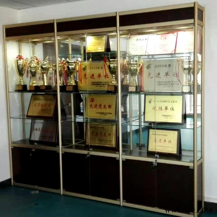 万佳展示柜玻璃柜子**展示柜奖杯奖牌荣誉柜天津展会样品展示柜图4