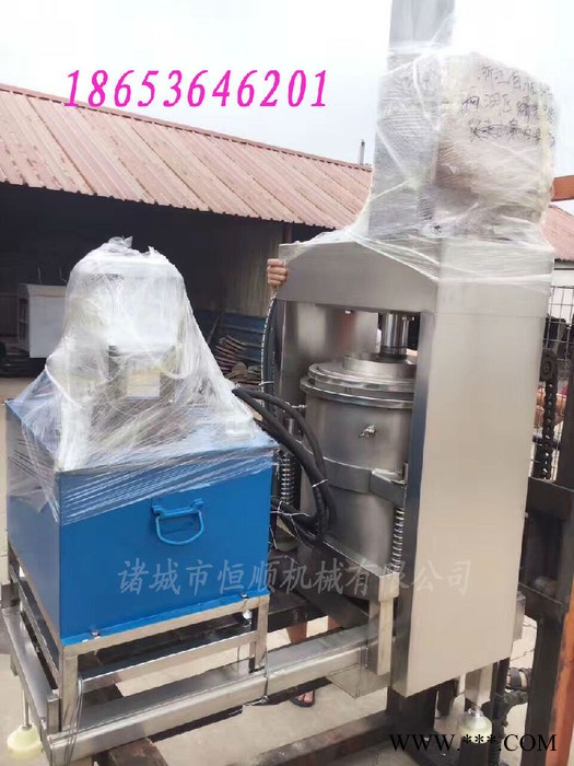 新型猫砂豆腐渣脱水挤水去水机 液压桶式压榨机 无纺布挤水机图2