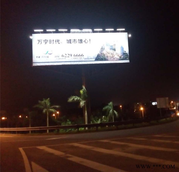 武汉高速广告牌 户外广告照明 单立柱广告牌 LED广告灯