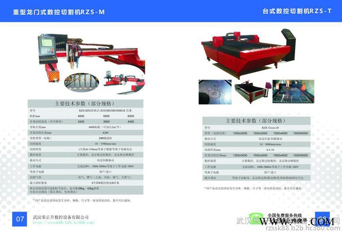 荣正升 RZS3-40-HD重型龙门数控火焰等离子两用切割机