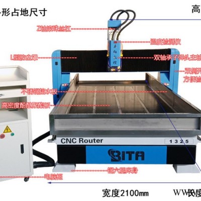 五轴 石材雕刻机刻字切割浮雕平底字建筑业石碑加工业广告业可定制