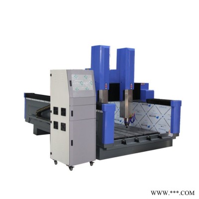 鑫铭刻1525重型双头立体石材雕刻机 锯片切割机初学视频 立体雕刻机