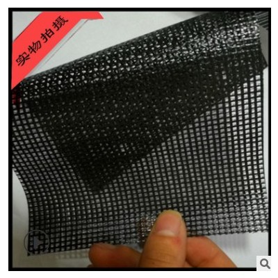 PVC9*9黑色网格布遮阳布 装饰网格布 装饰网格布