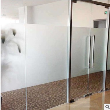 闪点磨砂无胶静电玻璃贴纸 浴室办公室透光不透明可喷绘可UV磨砂