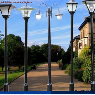 现代中式LED庭院灯40W户外防水仿古景观路灯 3米铝型材方形庭院灯