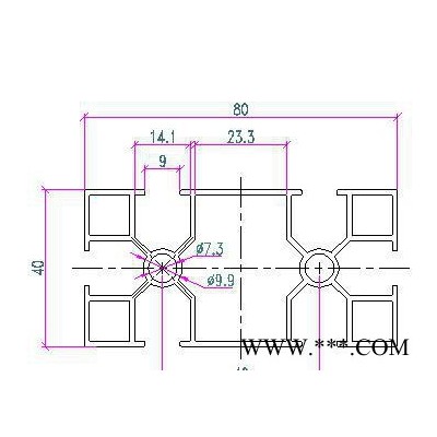 4080工业机架铝型材 流水线工业铝型材 工作台铝型材