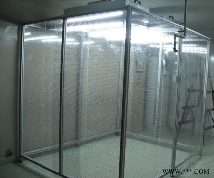 上海安腾铝业工业铝型材洁净棚铝型材框架机器人防护栏