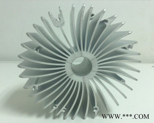 供应外径120MM太阳花散热器 专业生产铝制品加工 铝型材加工 钻孔加 冲压件