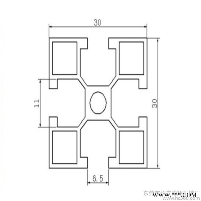 供应金瑞翔JRX-63030-2工业铝型材流水线型材