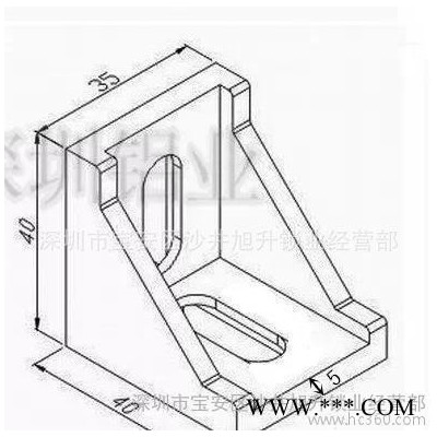 4040铝角码 40型材直角角件 铝型材强力铸铝角件现货