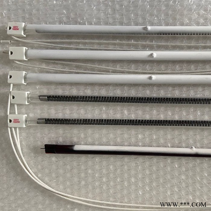 供应元祥工业款带芯棒碳纤维加热管 烘干机远红外线加热灯管 双管稳定耐用不再断丝图5