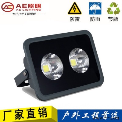 AE照明led泛光灯100W投光灯大功率led广告灯500W400W100W300W投射灯 2芯片100W正白光