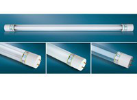 伟照业T8管中管日光灯管1.2米18W节能荧光灯管正白光6500K纳米反光片光亮型日光灯管