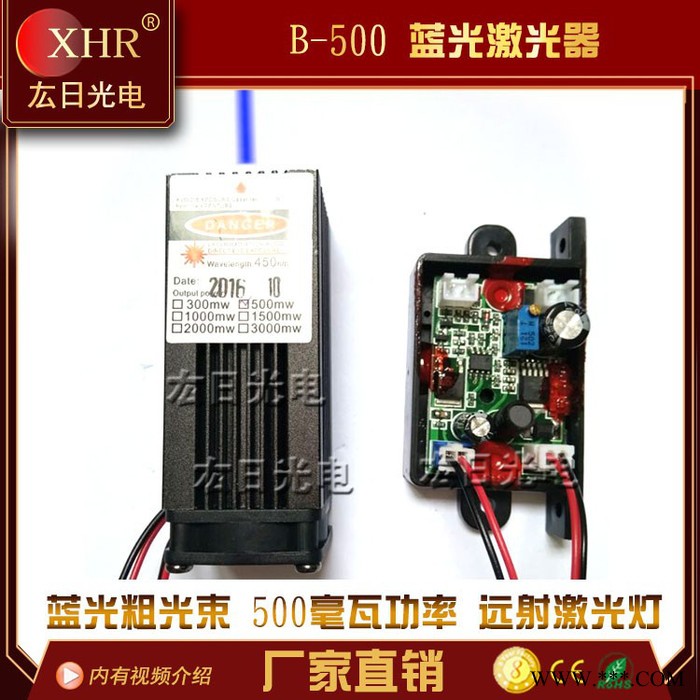 蓝光500mw激光模组激光器  12v输入激光灯  酒吧密室道具专用