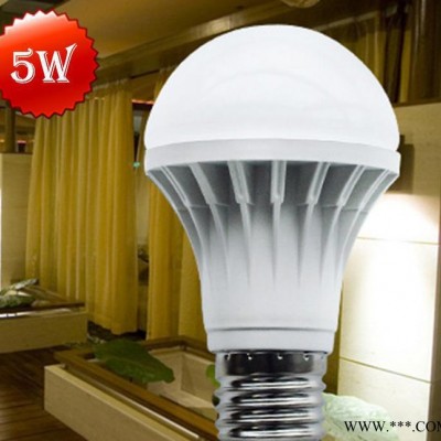 LED节能灯泡 5WLED球泡灯 E27螺口LED球泡灯