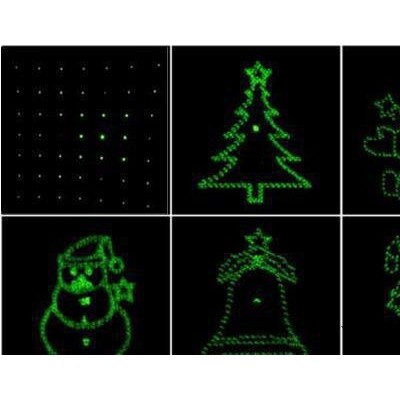 激光灯镜片合mm定制圣诞老人雪花铃铛圣诞树多图光栅片