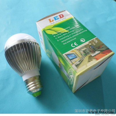 供应百鑫BYC-5W生产节能灯、LED球泡灯、照明灯