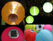 直批中秋春节喜庆灯笼 太阳能充电圆形灯笼 LED灯笼景观灯