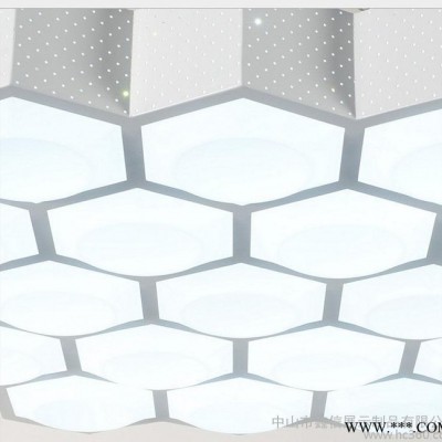 现代简约LED客厅吸顶灯 创意蜂巢铁艺时尚餐厅卧室节能灯饰