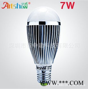 供应艺秀7WLED灯具7WLED球泡灯E27LED台灯灯泡节能灯泡