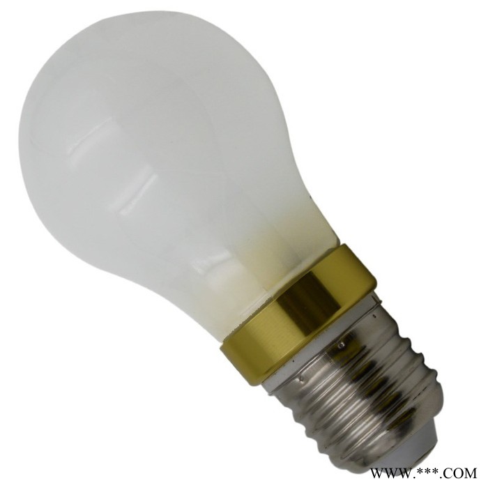 LED螺口E27透明5W磨砂圆球泡蜡烛灯泡3W室内照明楼道灯高效节能灯