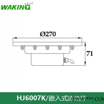 **316不锈钢led水底灯rgb七彩水下灯泳池灯水池灯具低压12v24v