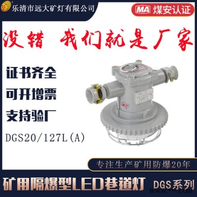 远大矿灯DGS20/127L(A) LED巷道灯防爆照明灯吊挂式127V20W巷道灯