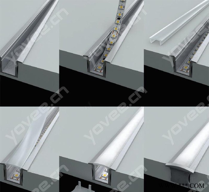 铝槽LED线型灯 LED线形灯铝槽配72灯SMD5050 高