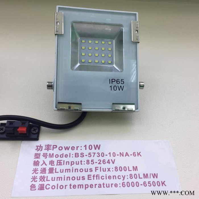 DongDaHuaBS-5730-10-NA-6K 投光灯led投光灯10W50W100W户外室外防水投射灯大功率广告招