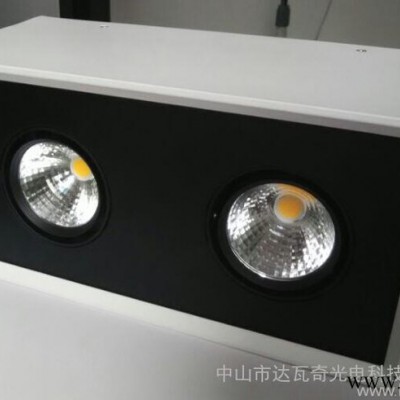 LED 明装筒灯双头