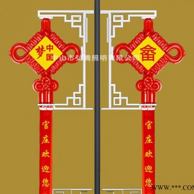 户外印字led中国结广告灯箱 led发光支架中国结灯笼生产