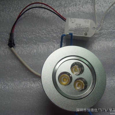 供应 3W  LED天花灯  3W LED筒灯 出口品质 厂家直供