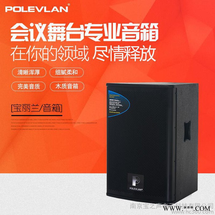 POLEVLAN/宝丽兰 舞台音箱全频15寸12寸ktv会议酒吧专业演出音响