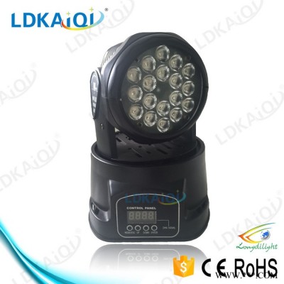 隆迪灯光LD-2103B LED MINI 18x3/1W摇头灯 专业舞台灯光 KTV灯迷 你摇头灯