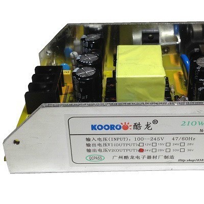 供应210W24V/36V抽24V电源 舞台灯光配件 舞台灯光开关电源 恒流电源 舞台灯光电源2 酷龙开关电源