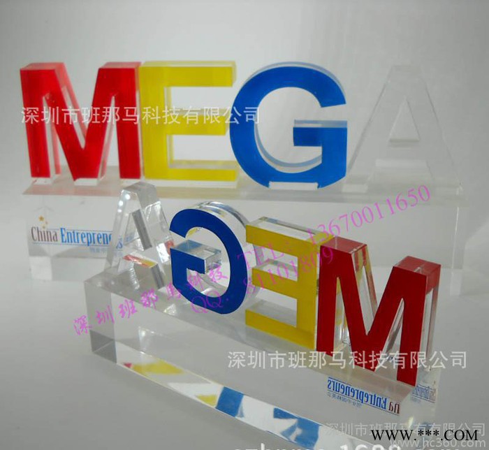 深圳工厂定制亚克力广告字 亚克力发光字 有机玻璃户外水晶字