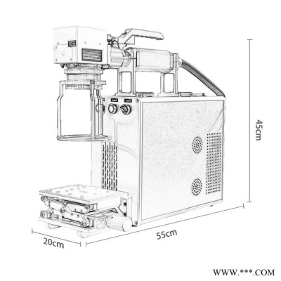 【光谷】便携手持激光打标机光纤小型金属不锈钢刻字五金铭牌类打码 便携式激光打标机厂家