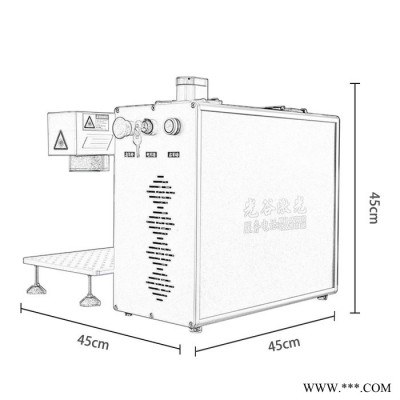 【光谷】分体式桌面便携光纤激光打标机金属塑料打码可乐铭牌刻字个性化定制雕刻机厂家