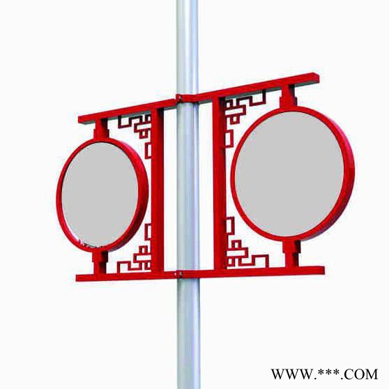 灯杆户外双面道旗路灯广告牌子铁艺抗风古典灯杆灯箱双面路灯