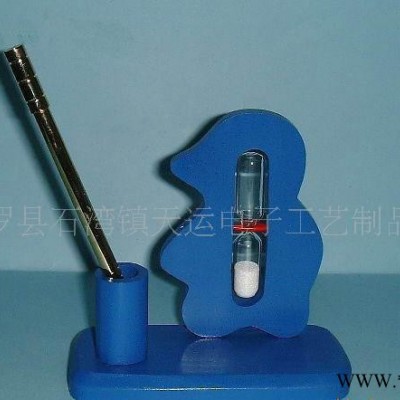 旋转沙漏带笔筒学生创意桌面摆件刷牙泡茶计时器文具笔插礼品笔座