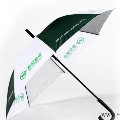 直杆伞 男士广告伞 直柄自动超大银胶雨伞 广告礼品雨伞定制