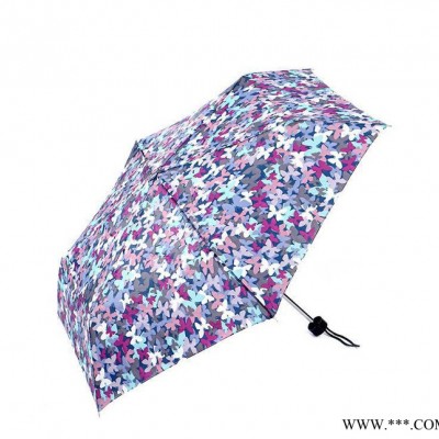 obolts夏季特款折叠雨伞小花伞可定制 促销广告伞手开三折