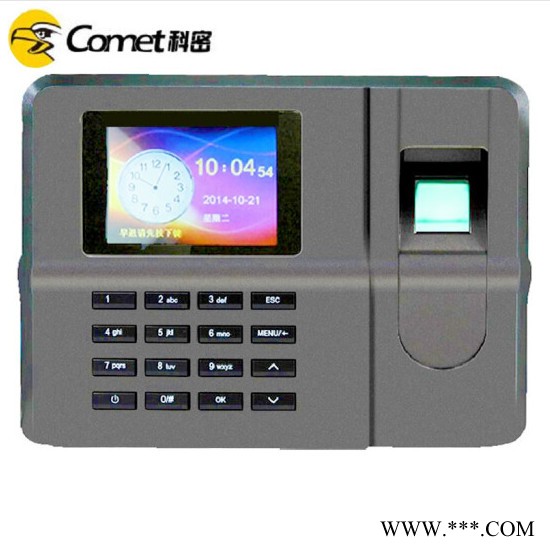 科密comet)Q8310指纹考勤机 指纹密码员工上班签到智能考勤打卡机免驱动U盘USB 科密Q8310指纹考勤机