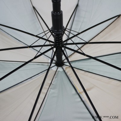 厂家批发定制10k股直杆伞新款银胶防晒伞商务礼品广告伞免费印刷
