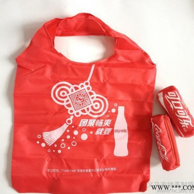 可口可乐杯子形状折叠礼品袋 圆柱形拉链折叠广告袋 环保涤纶1