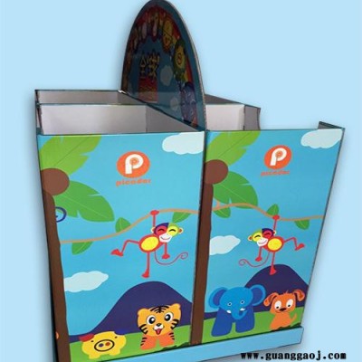 深圳直销儿童玩具纸展架商场堆头纸彩盒展示盒PDQ超市促销