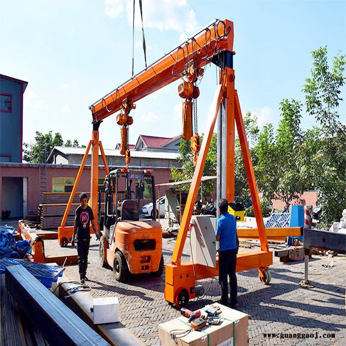 南京产地供应移动式龙门吊  轻型手推龙门架  可拆卸龙门架 小型龙门架 龙门吊图5