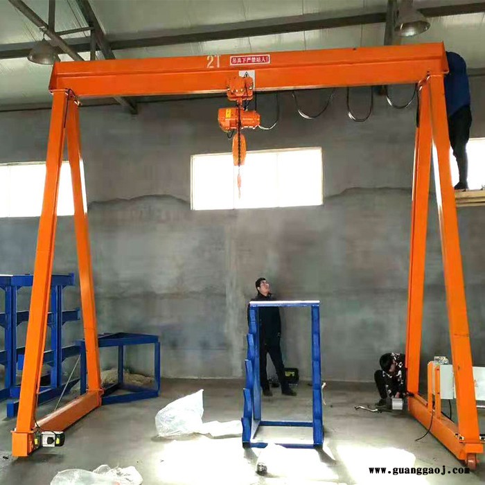 山东厂家定制 移动式龙门架 安装方便 简易小型龙门吊
