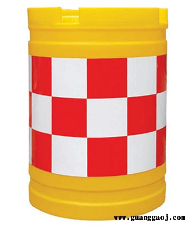 高弹性塑料防撞桶  便携式反光防撞桶  稳固耐磨防撞桶